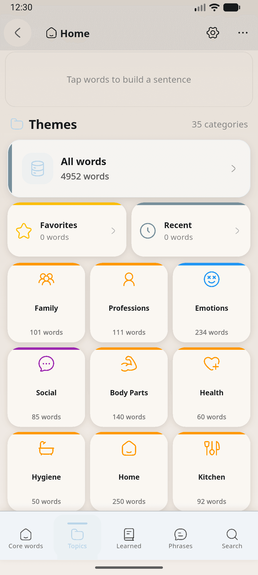 AAC Communication screenshot 2