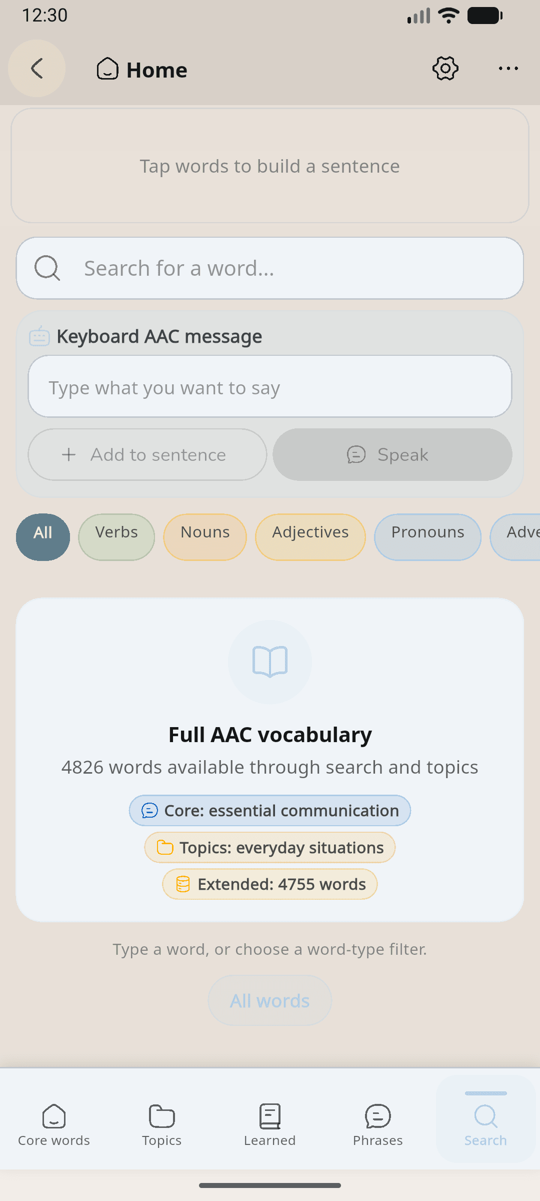 AAC Communication screenshot 3