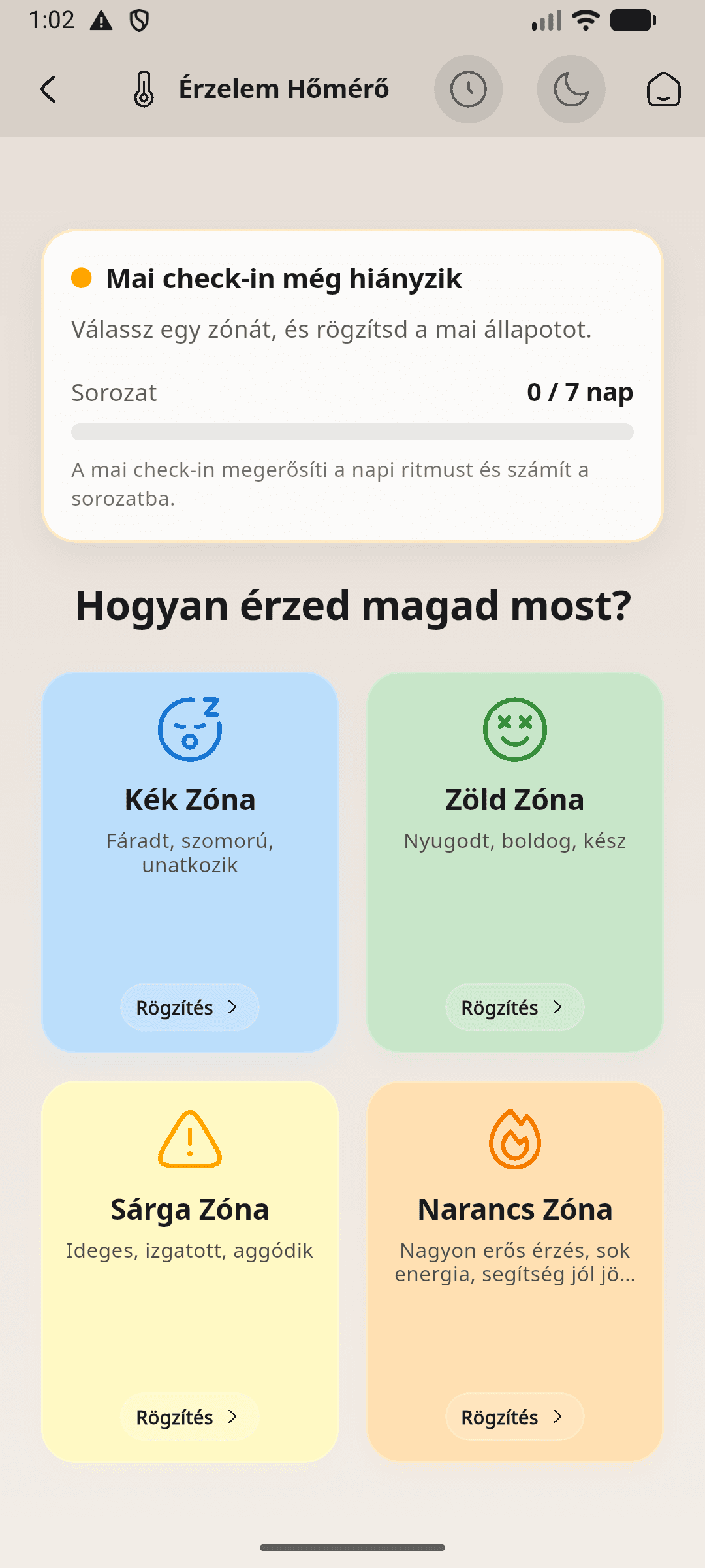 Érzelmek és zónák képernyőkép 2