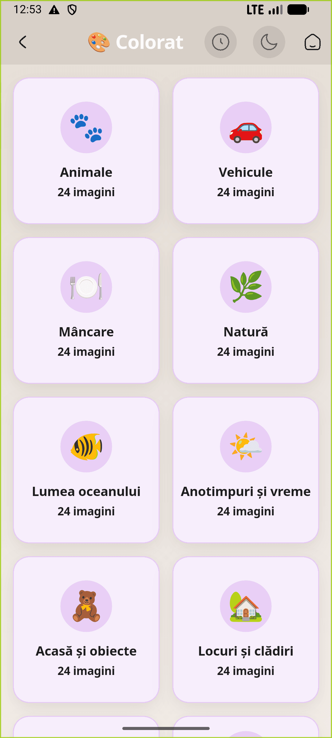 Modul de colorat