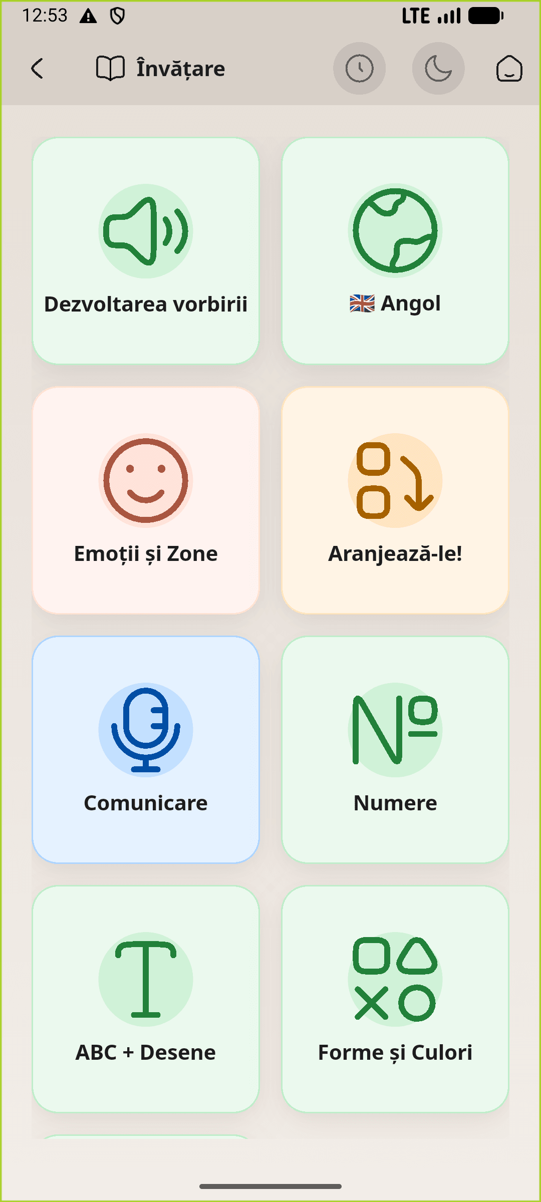Vocabular și ABC captură de ecran
