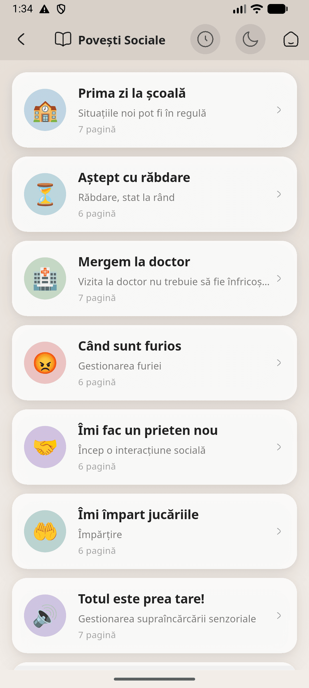 Povești sociale captură de ecran