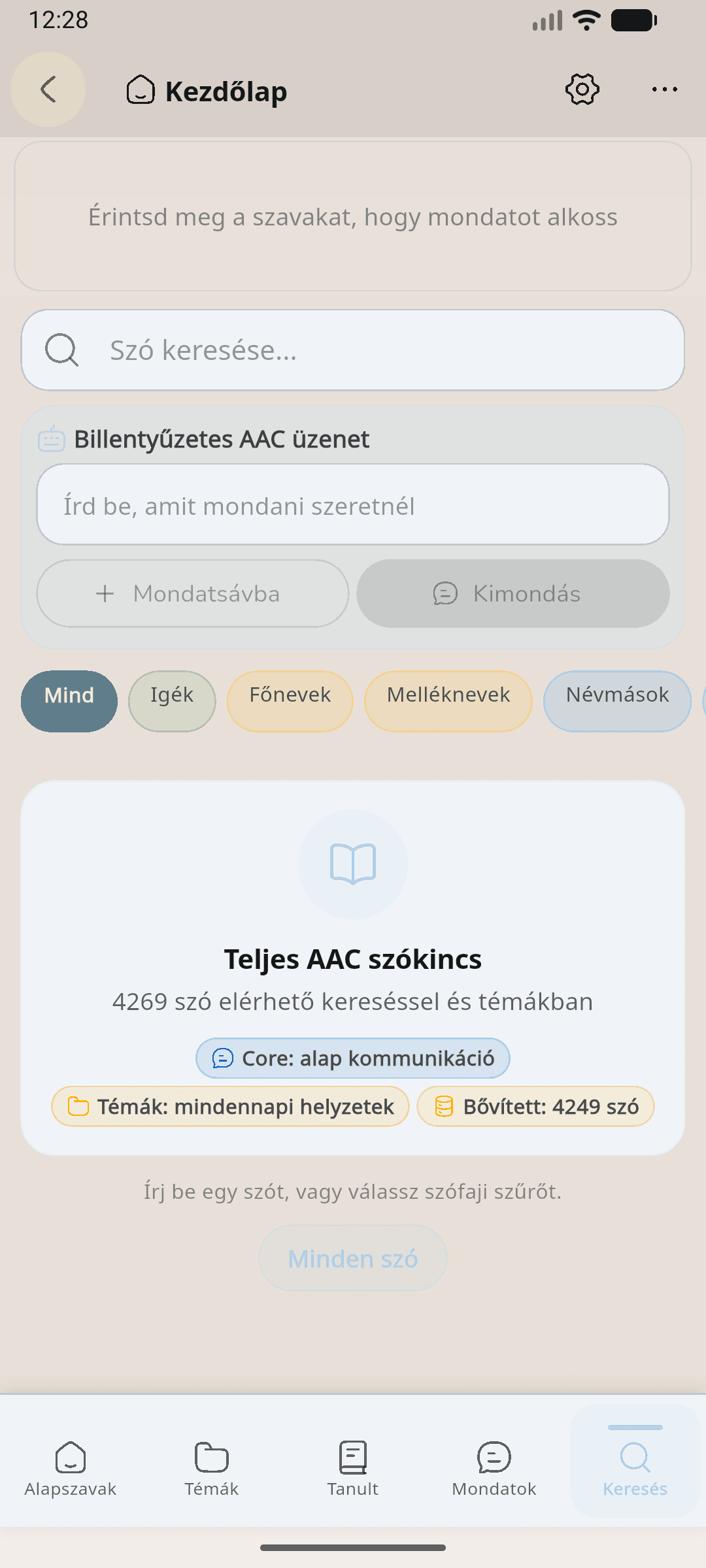 AAC Kommunikáció képernyőkép 3