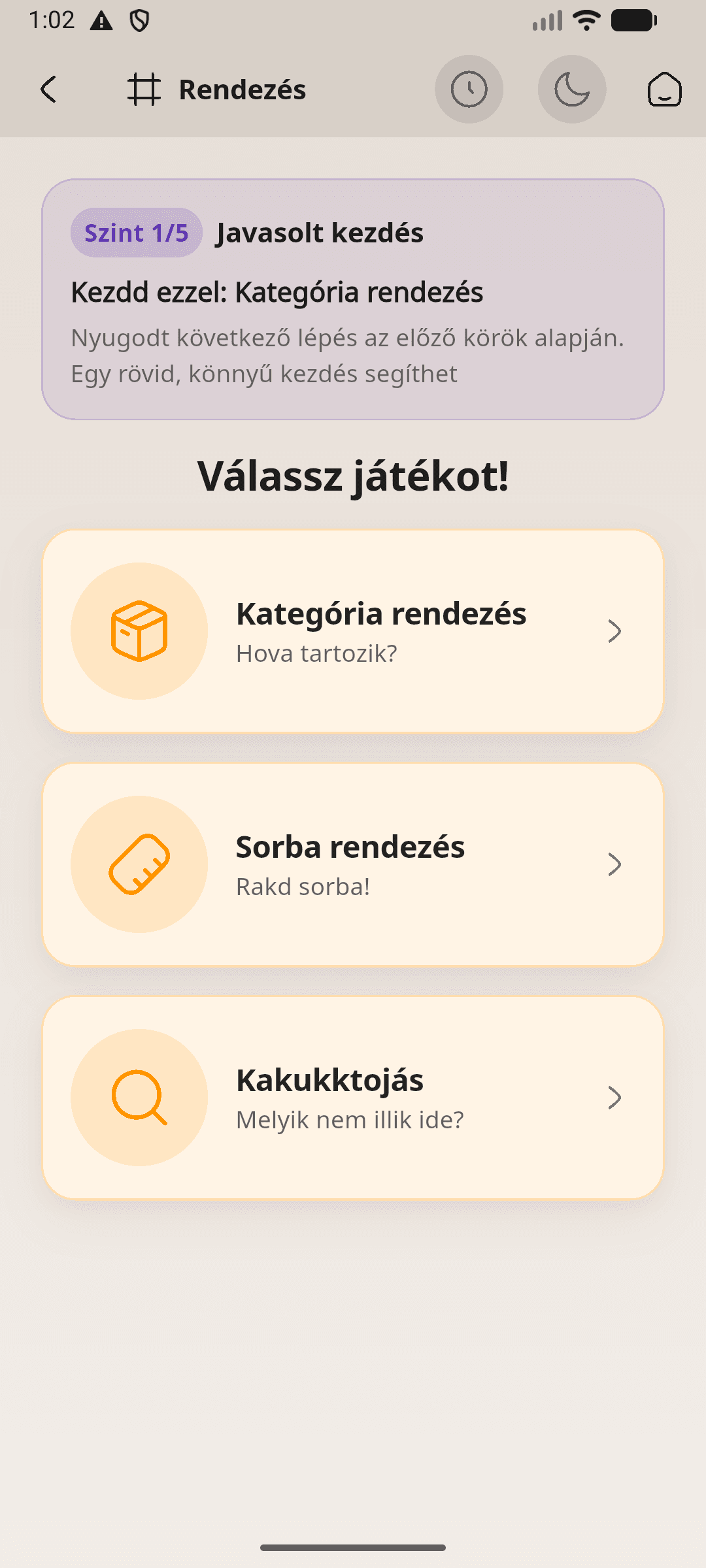 Kognitív Játékok képernyőkép 2